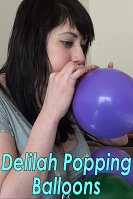 Delilah Popping Balloons