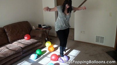 Delilah Popping Balloons 5