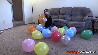 Rebecca Popping Balloons 1