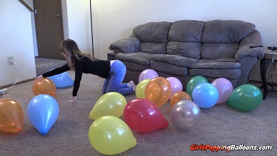 Rebecca Popping Balloons 2